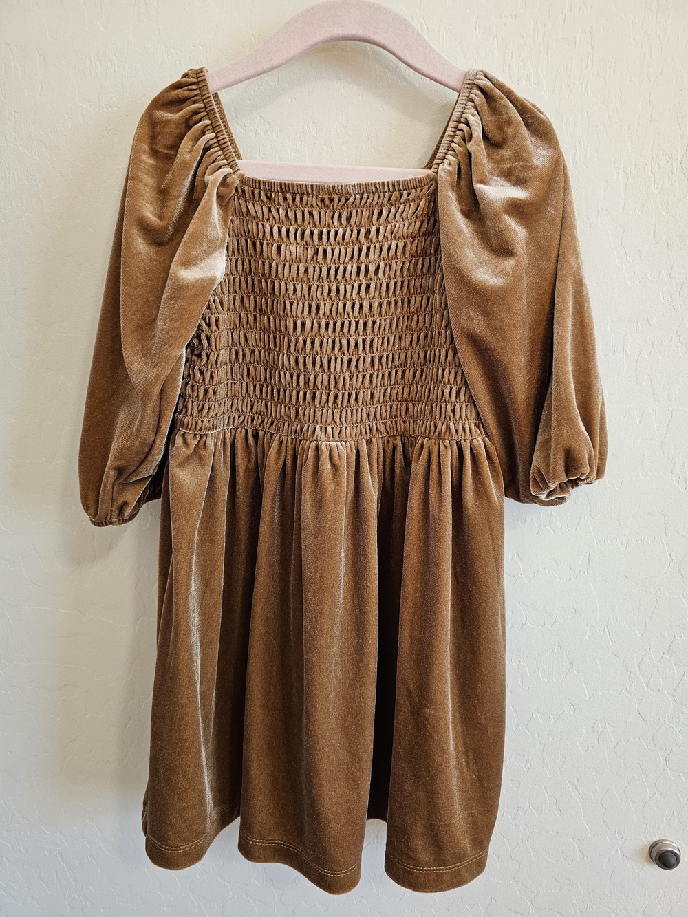 Old Navy Girls Smocked Velvet Dress 5T